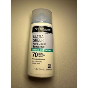 Neutrogena Ultra Sheer Face Liquid SPF 70 Mineral Sunscreen 40ml
